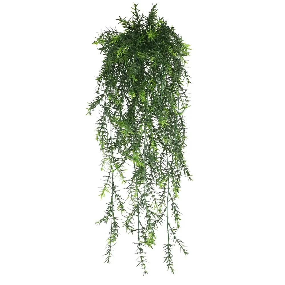 80cm Persian fern Leaves Vines Home Room Decor Hanging Artificial Plant Plastic Leaf Grass Wedding Party Wall Balcony Decoration - Image 5