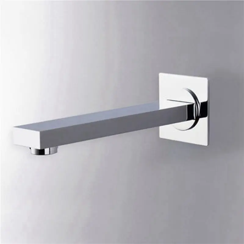 A58Z 3X Messing Wandmontage Badkamer Baduitloop Vierkante Baduitloop Kraanuitloop