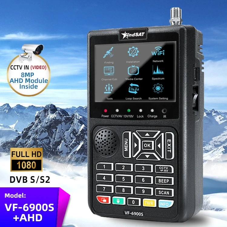 FindSAT VF-6900S + AHD high definition star finder, planetarium, engineering treasure DVB-S/S2