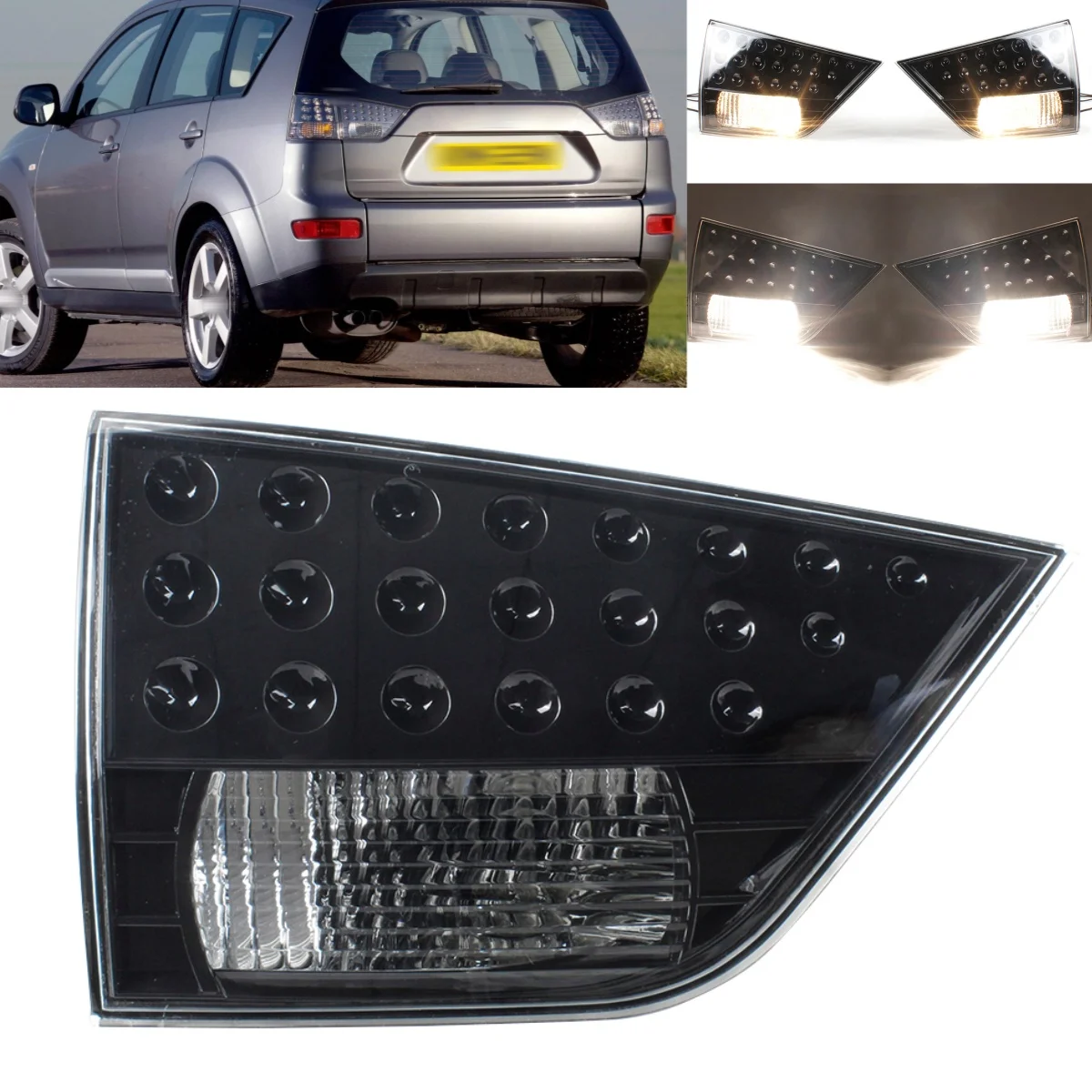 Left Inner Side Rear Tail Lamp Light With Bulbs For Mitsubishi Outlander EX 2007 2008 2009 2010 2011 2012 2013 8330A379