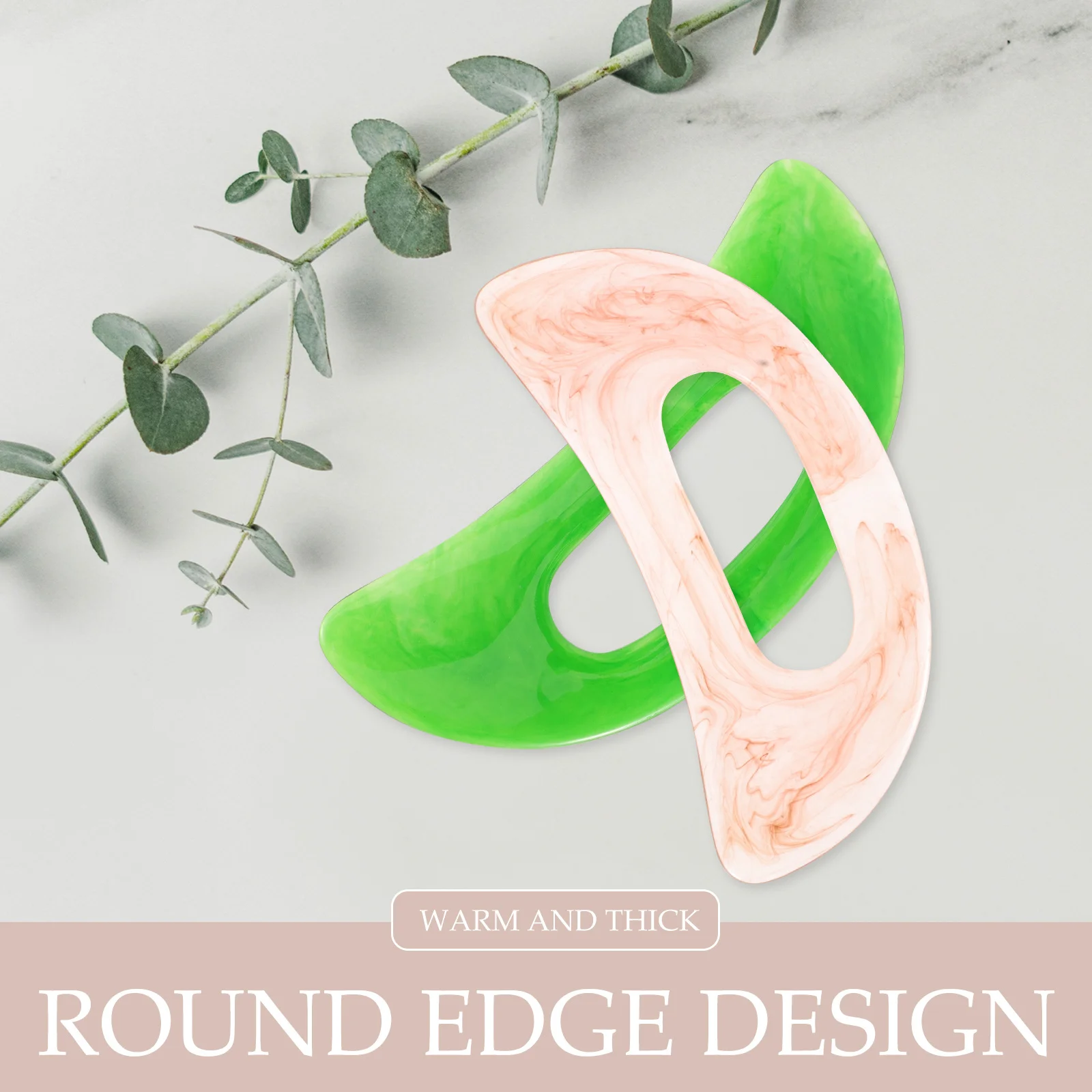 2 قطعة أداة تدليك كشط لوح Guasha تصميم إبداعي للجسم والوجه والرقبة للاسترخاء أداة تدليك العلاج المحمولة #4