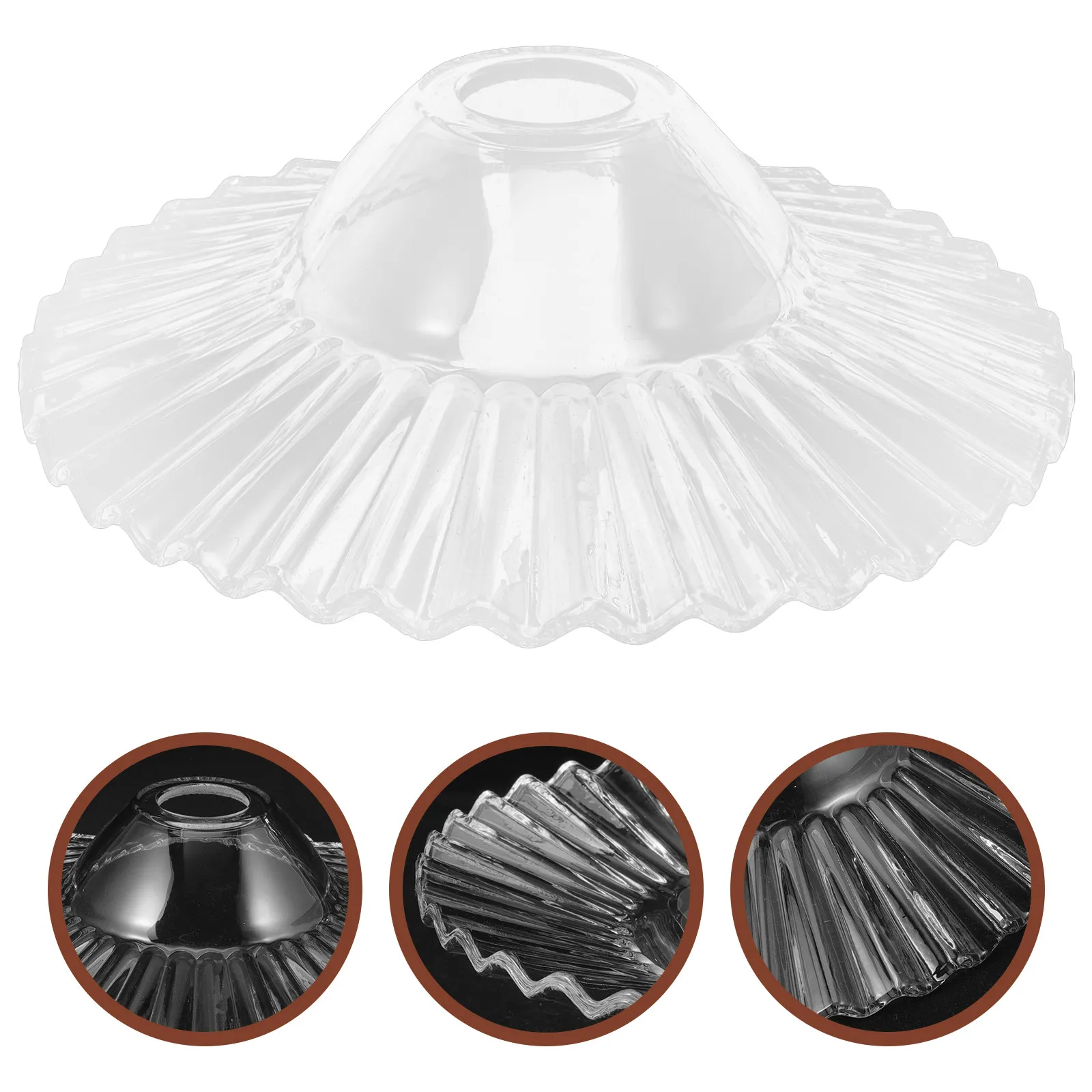 

Премиальный стеклянный плафон-зонт для люстр, настольных, напольных, настенных и современных светильников