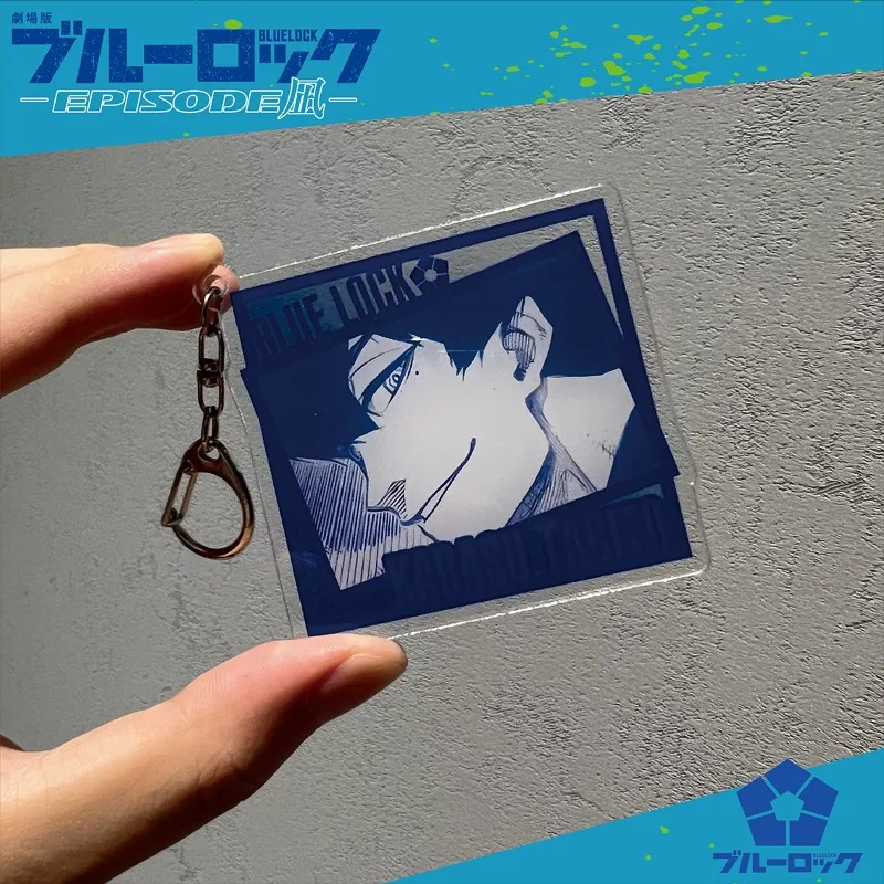 

Blue Lock Anime Women Keychain Isagi Yoichi Key Chain Kunigami Rensuke Keyring Bags Pendant Kids Friends Gift for Fans Cosplay