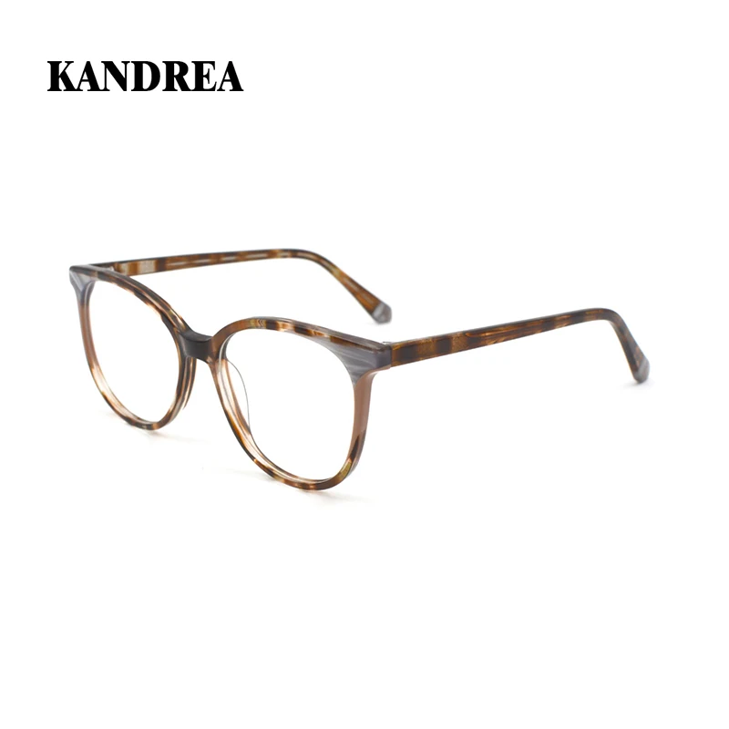 

KANDREA Eyeglasses Frame Women Optical Glasses Men Computer Goggles Clear Lens Luxury Brand Vintage Acetate Spectacles HG8707