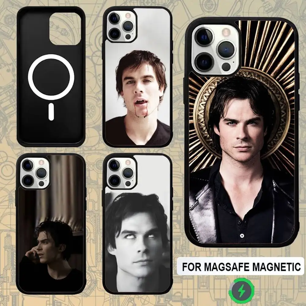 

Vampire Diaries Ian Somerhalder Phone Case For IPhone 17,16,15,Pro,Max,Air,14,Plus,13,12,11 Magesafe Wireless Charge Cover