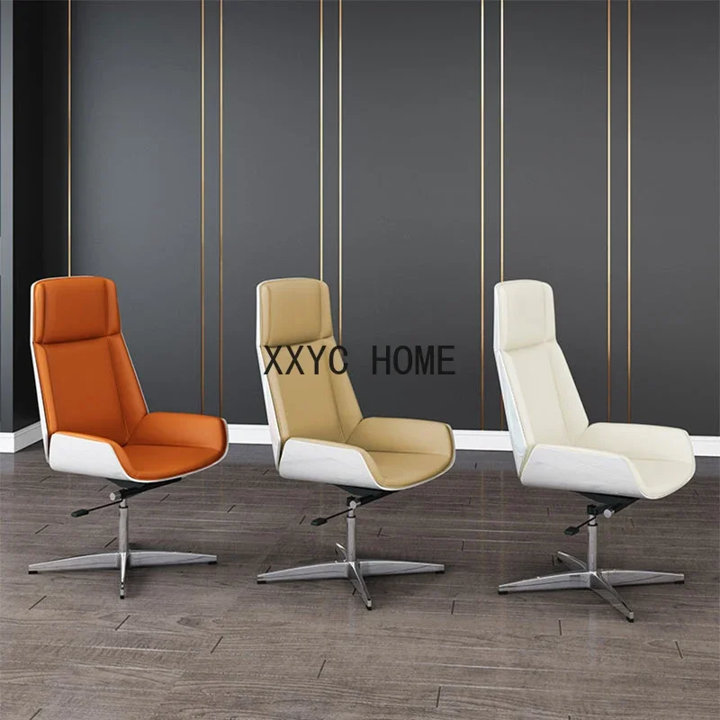 

Executive Conference Cowhide Ergonomic Computer Parlor Reclining