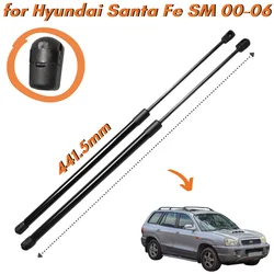 Qty(2) Hood Struts for Hyundai Santa Fe (SM) SUV 2000-2006 441.5MM Front Bonnet Lift Supports Gas Springs Shock Absorbers