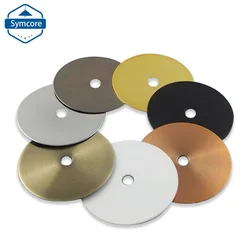 2Pcs Metal Circular Gasket With  10mm Hole In The Middle Decorative Iron Sheet Black White Gold Making Hardware Accessories