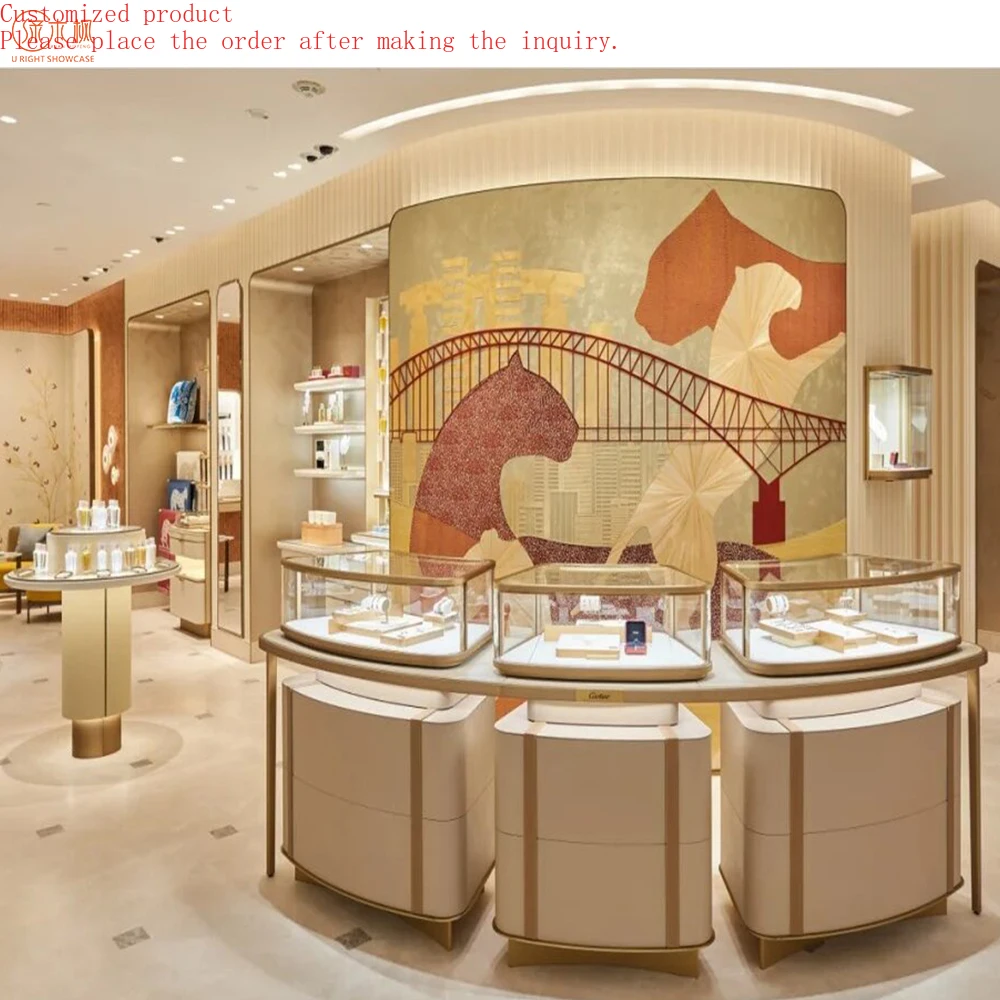 

Modern Shopping Mall Custom Jewelry Showcases Luxury Watch Showcase Display Design