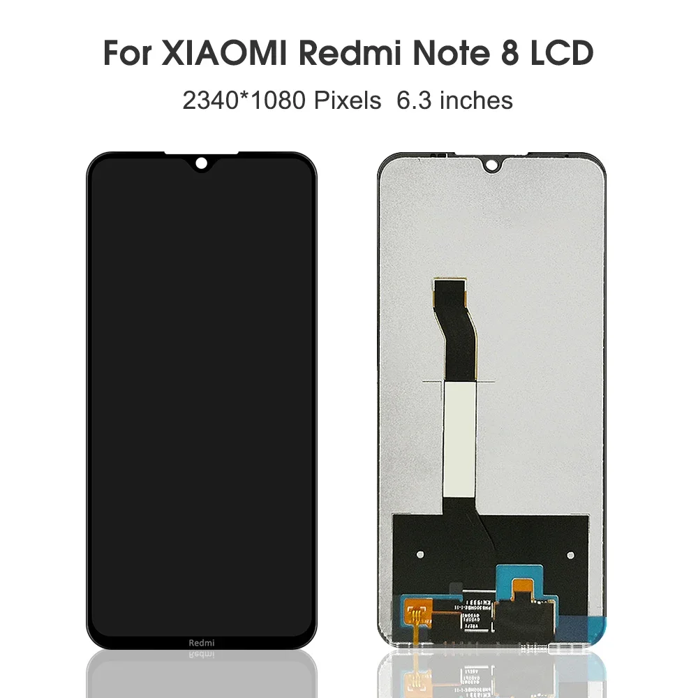 شاشة LCD تعمل باللمس استبدال محول الأرقام الجمعية ، ، "، يصلح ل Xiaomi Redmi Note 8 ، M1908C3JH ، M1908C3JG