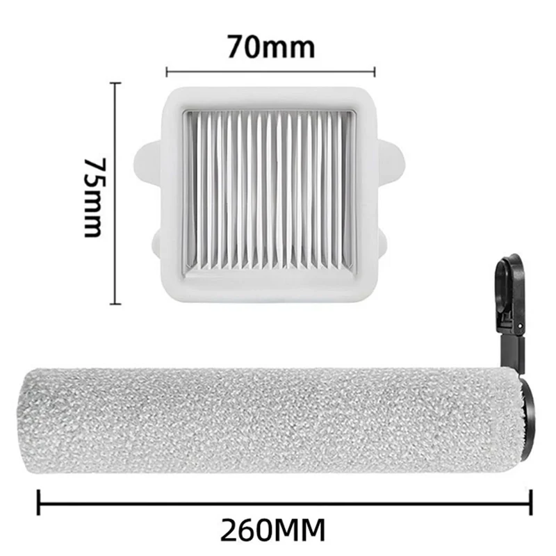 AC39-For Roborock F25 RT / F25 LT / F25 ALT Vacuum Cleaner Roller Brush And Filter Accessories Replacement Spare Parts