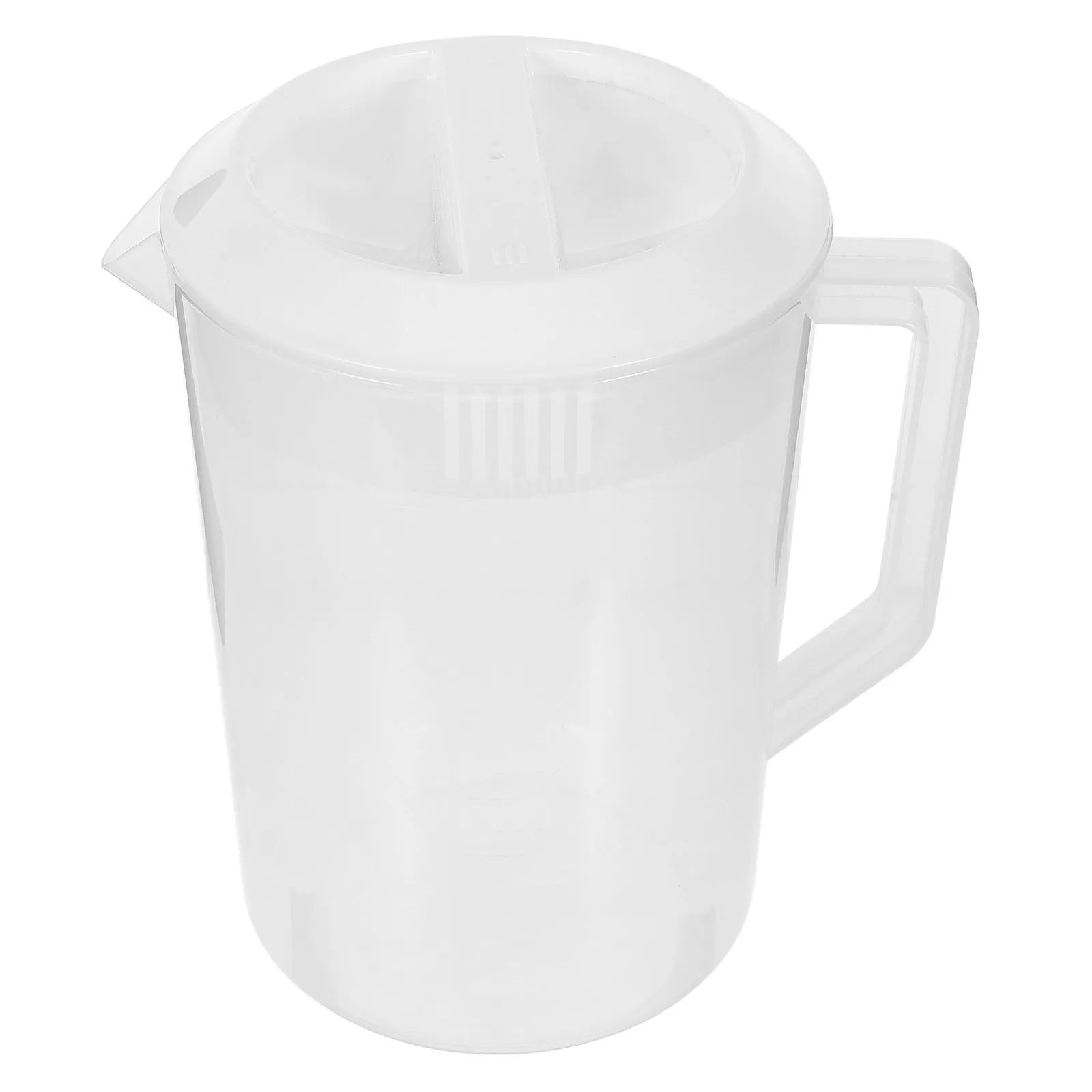 

Plastic Water Pitcher Cold Water Jug Heat Resistant Large Capacity 5000ml Food Safe Beverage Container Lid for Home Juice Tea