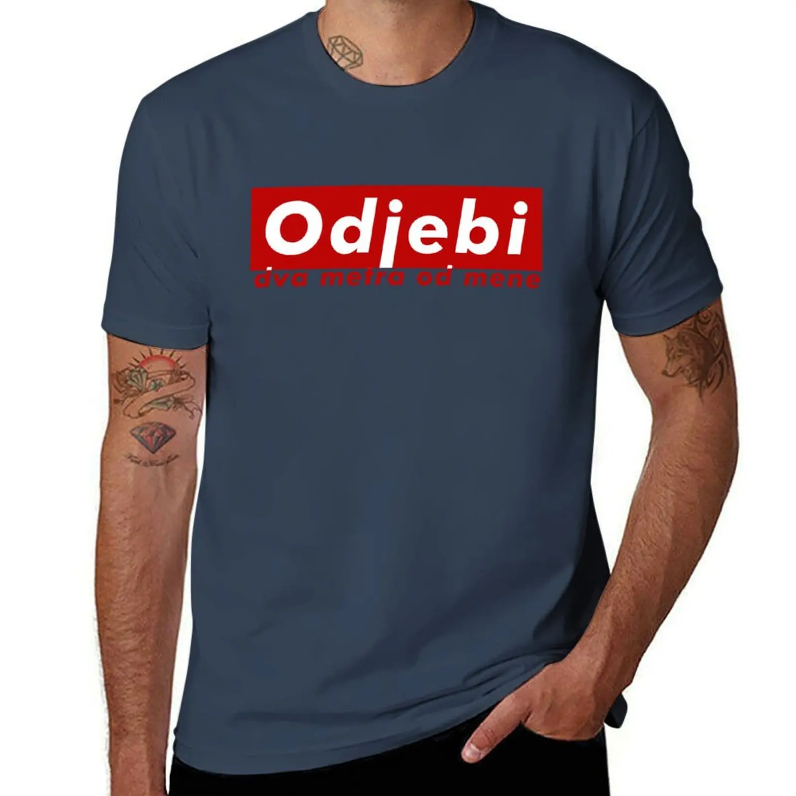

Odjebi dva metra od mene T-Shirt mens graphic t shirts t shirts with prints t shirts for man cotton funny T-Shirt