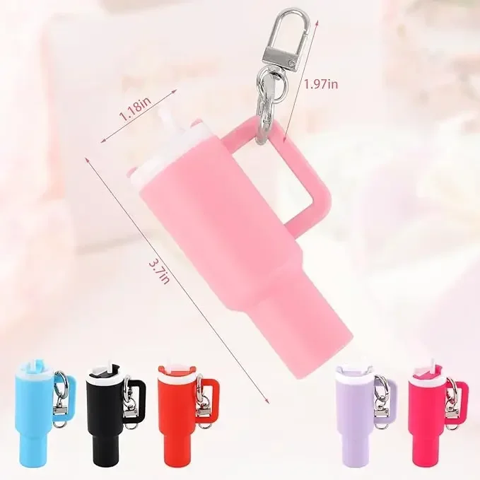 Mini Stanley Keychain Pendant,Kawaii Cup Accessories,Key Purse Handbag Charms for Women,Water Bottle Keychain with Bag Charm