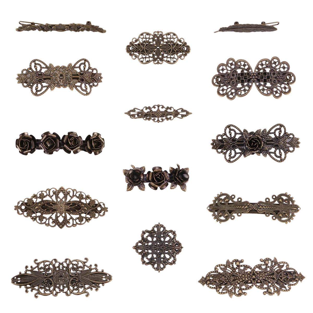 

14pcs Hair Vintage Hair Clip Clips Retro Accessories Women Hairpins French Barrette Headdress Hairstyle Elegant Gifts