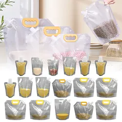 Grain Moisture-Proof Sealed Bag, Transparent Grain Storage Suction Bags, Food Storage Organizer Reusable Transparent Eco Bag