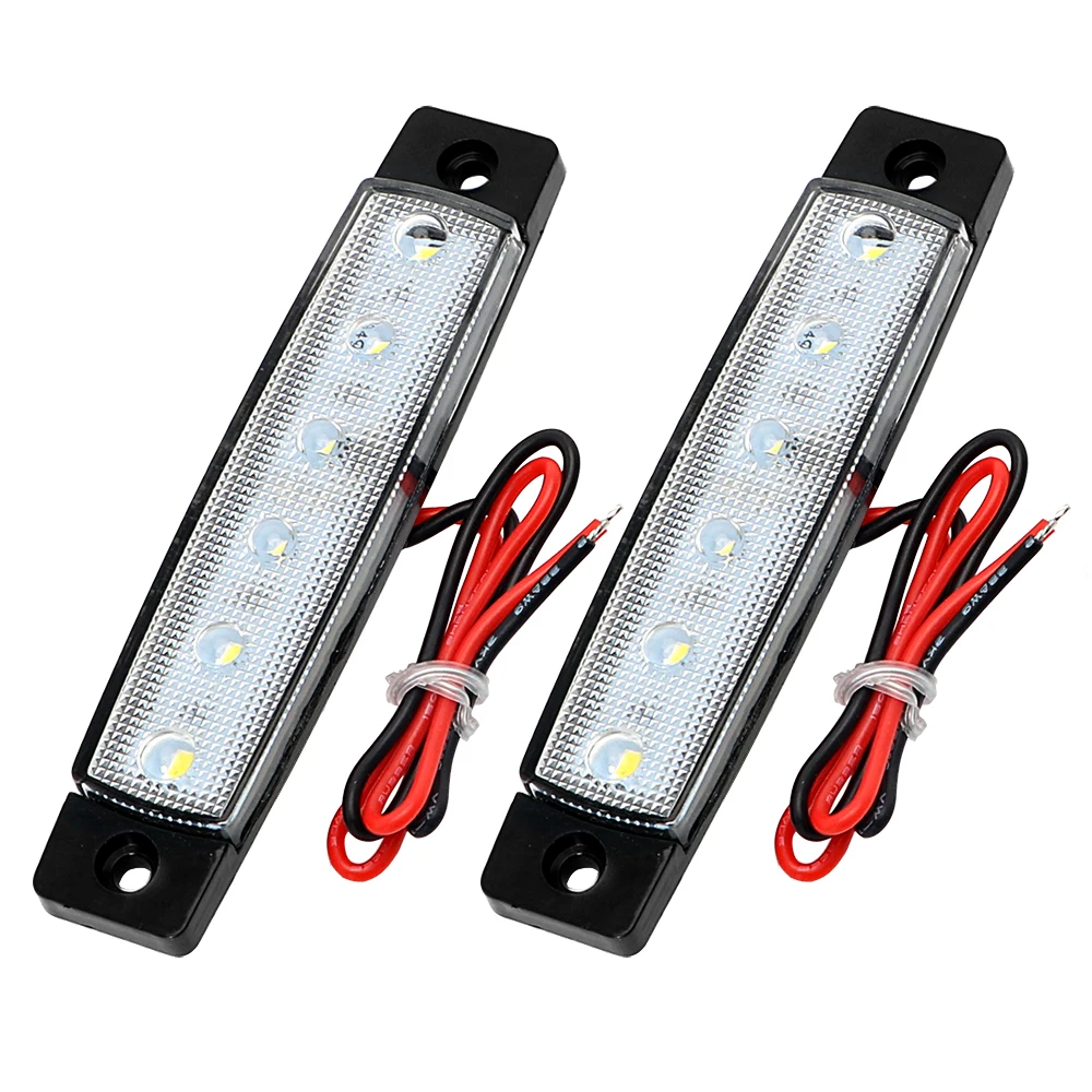Caminhão Turn Signal Lights, Lâmpadas de freio do carro, 12 SMD LED, Auto Lights Acessórios, 12V, 1 Par