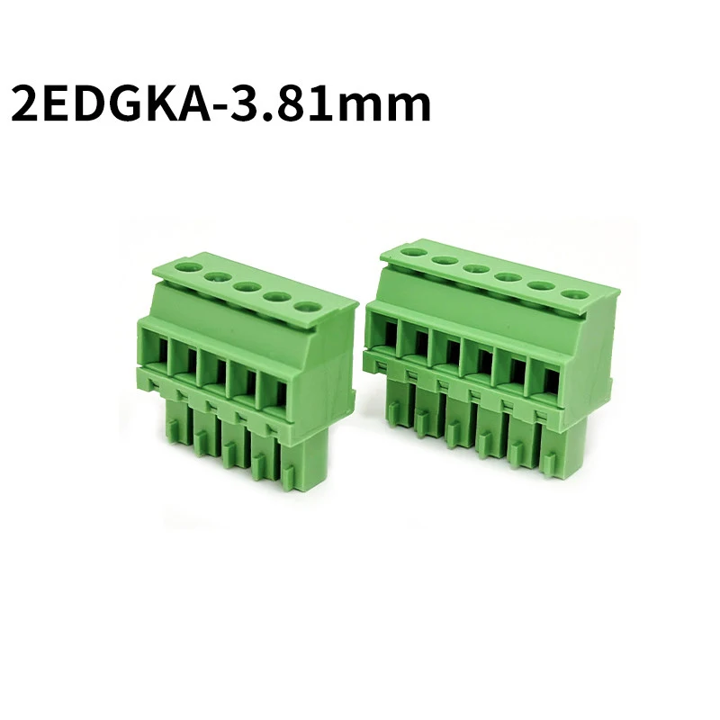 15EDGV 3.81mm Straight Pin socket 2EDGKA 3.81mm Plug Male and Female PCB terminal block side outlet 2EDGVC A set