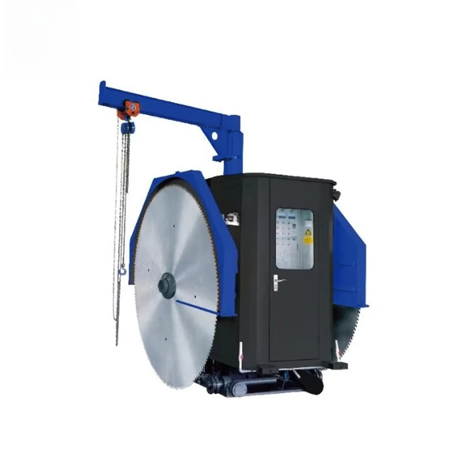 Dinosaw double edged stone quarry mining and cutting machine