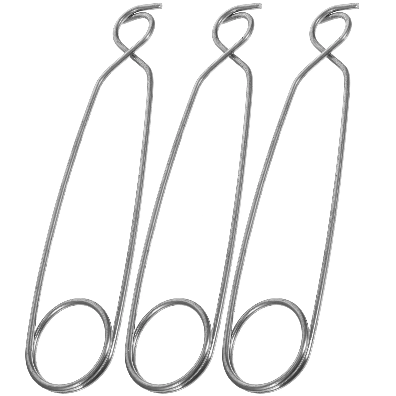

3pcs Stainless Steel Fishing Large Gripper Jaw Camping Bottle Hanger Water Pot Hook Fishing Tool Metal Hanger
