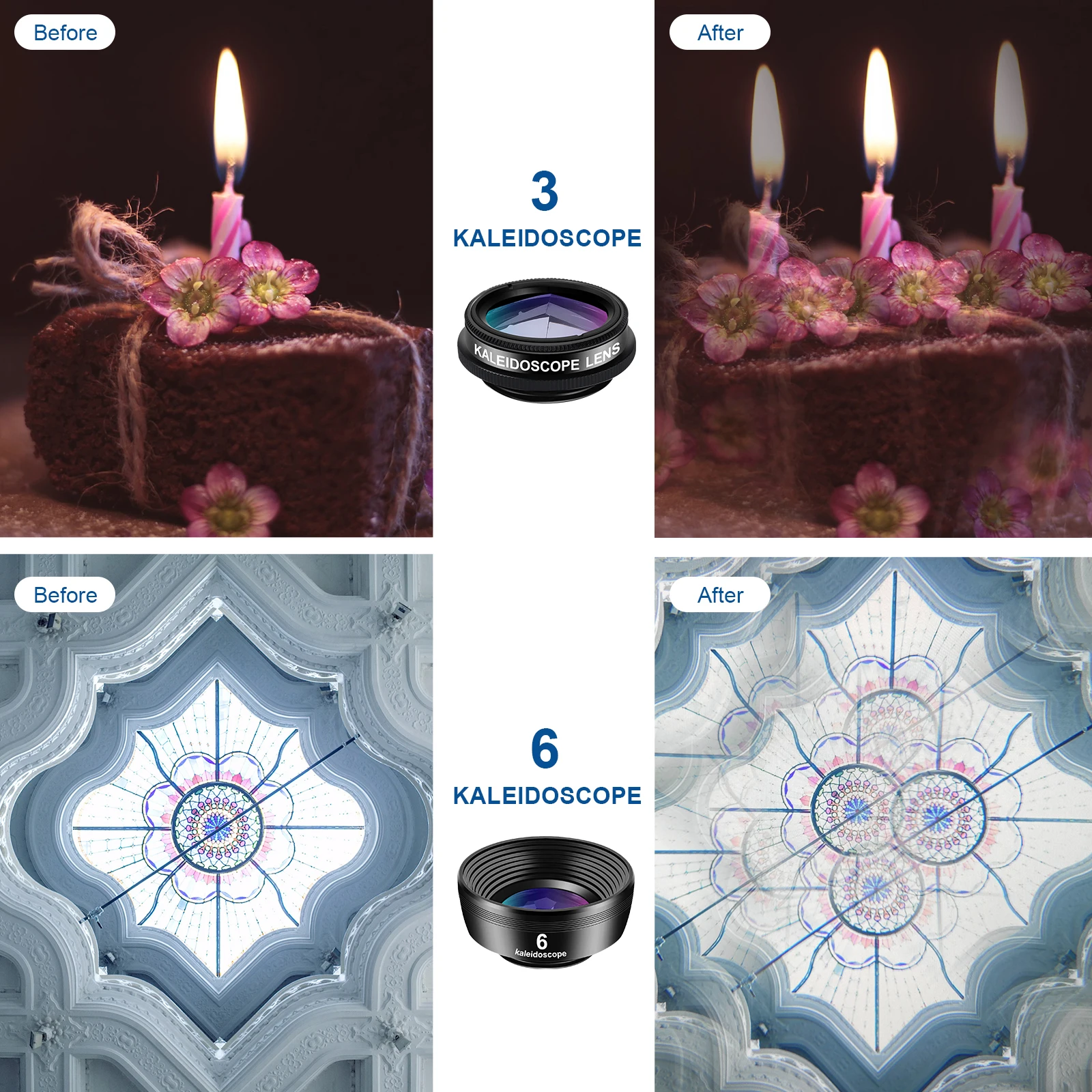 Объектив для мобильного телефона высокой четкости 10 в 1, «рыбий глаз»/CPL/звездный свет, подходит для iPhone и большинства смартфонов