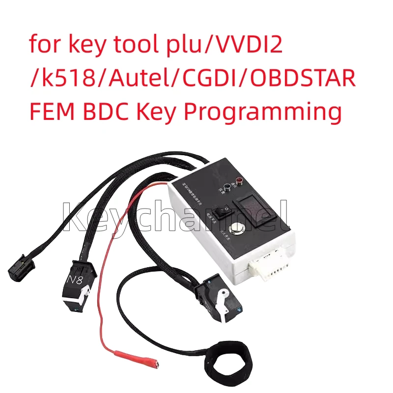 Platforma programowania z kluczem FEM BDC Adapter naprawczy 14V Tester mocy dla X1 x 3x5x6 dla kluczowe narzędzie VVDI2 Plus Autel CGDI BMW Prog