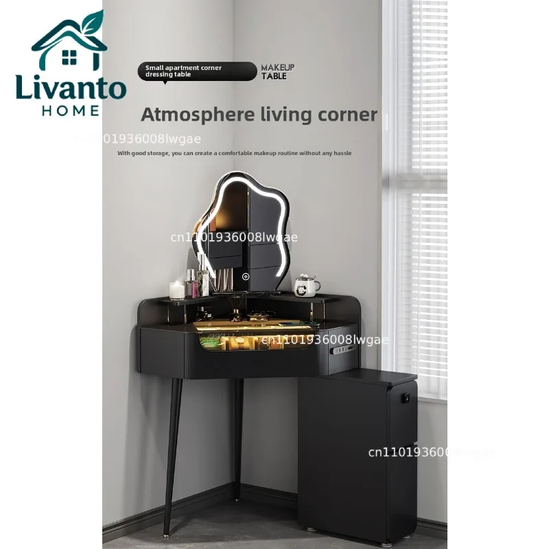 

Simple style dresser small bedroom premium triangular bedside table dressing table integrated master bedroom corner