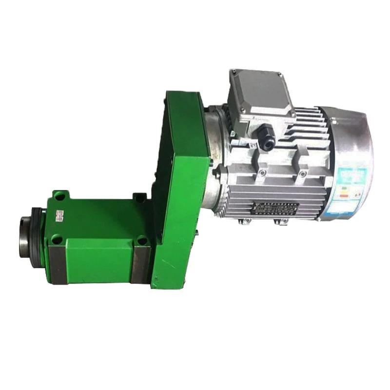 Lathe drilling spindle power head has been equipped with motor low speed free frequency converter