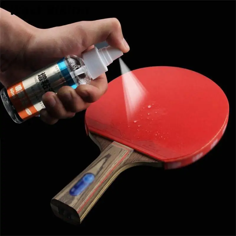 60ml/Bottle Table Tennis Racket Cleaning Kit Tennis Bat Rubber Cleaner Pingpong Tackifier Rubber Racket Spray Agent Anti-static