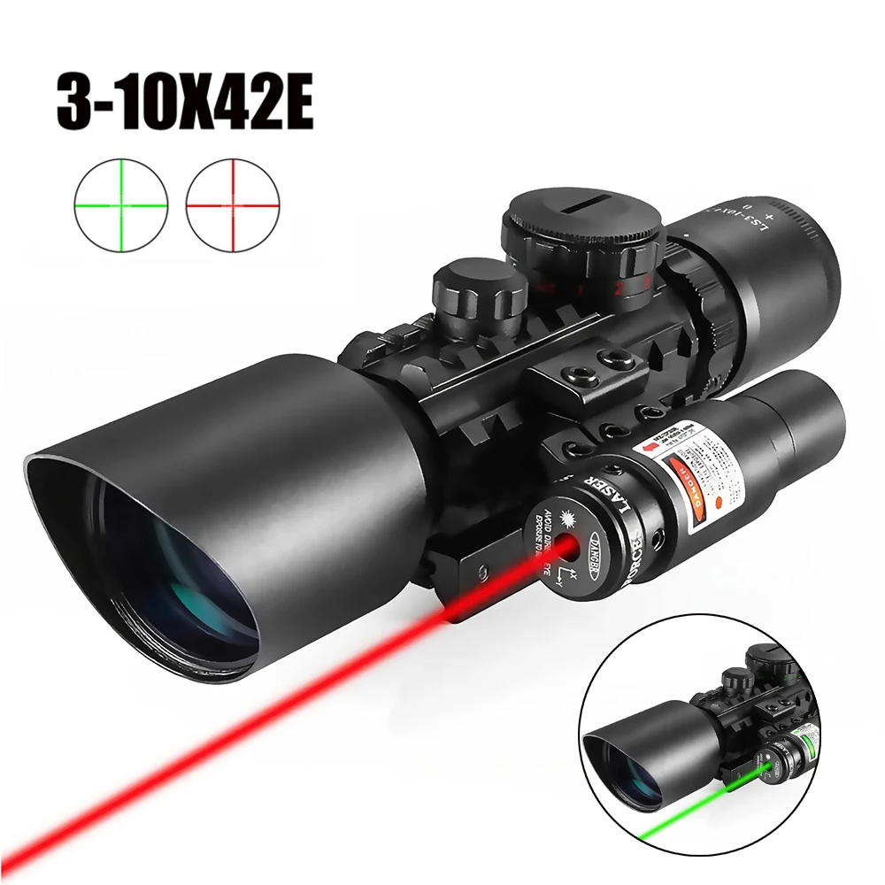 mira-telescopica-para-rifle-de-caza-visor-tactico-con-laser-rojo-1-4-moa-punto-rojo-reticula-iluminada-3-10x42