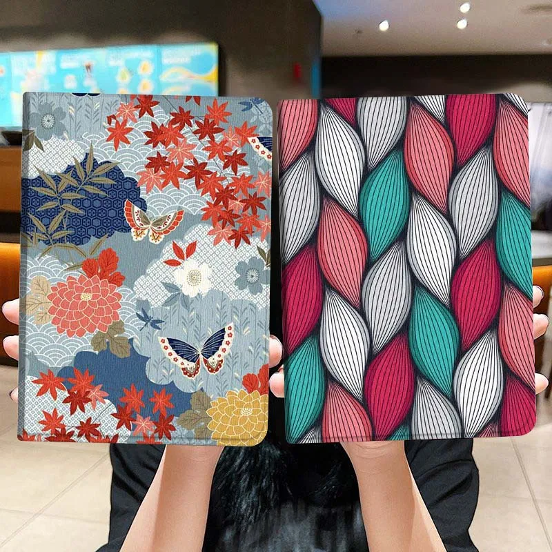 

Чехол для планшета в художественном стиле с изображением бабочки и цветов для Lenovo Xiaoxin Legion Pad Tab Pro GT Y700 Gen4 2 11 P11 M10 K10 3rd Plus Gen