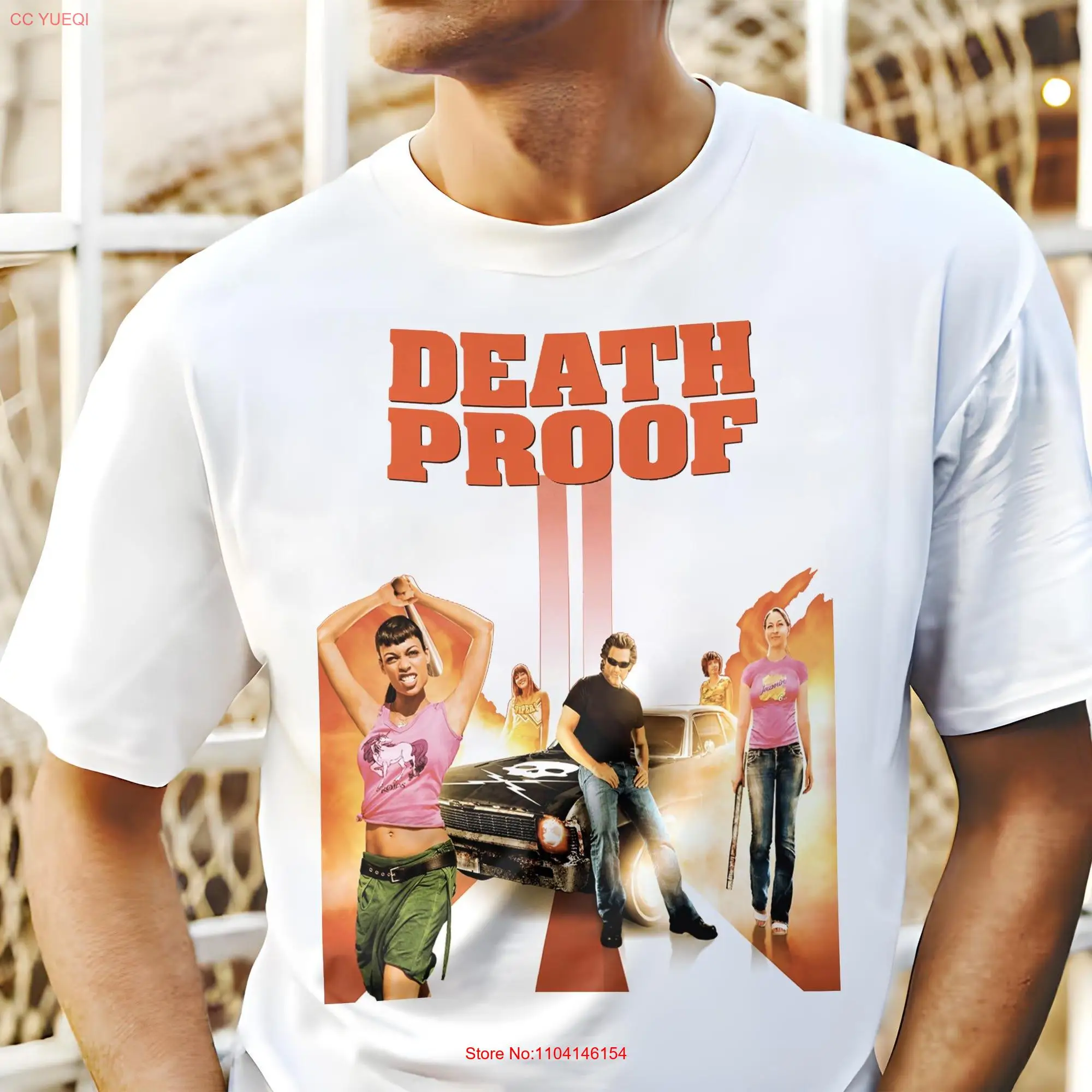 Death Proof V4 T Shirt movie poster print Natural color 100 cotton all sizes S to 5XL long or short sleeves