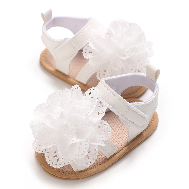 VALEN SINA 0-18 meses niña recién nacida zapatos de bautismo blanco arco goma antideslizante suela suave plana PU primer caminante Mary Janes