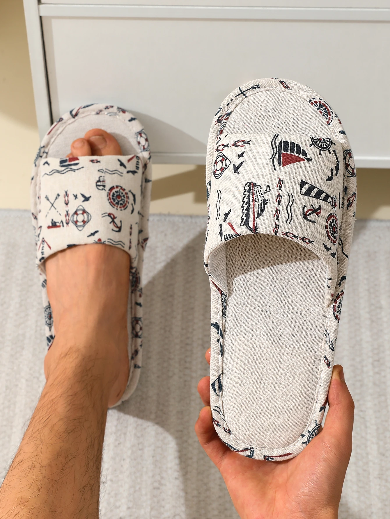 

Льняные тапочки для мужчин, весенне-осенние домашние тапочки, нескользящие для дома, с защитой от запаха, четырехсезонные офисные бесшумные тапочки