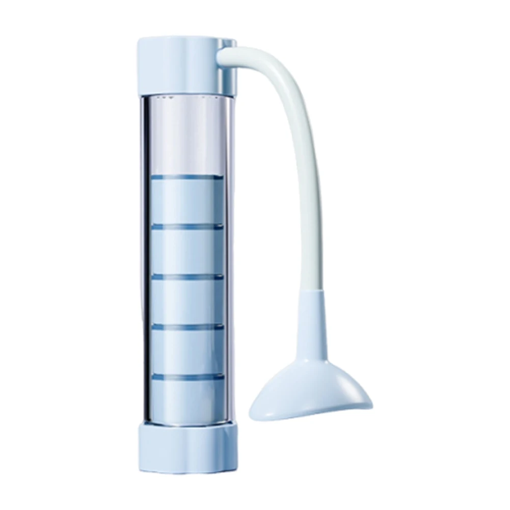 دمبل التنفس العميق مع جهاز تمرين التنفس المضاد، جهاز تدريب سعة الرئة، مدرب التنفس العميق للرجال والنساء #4