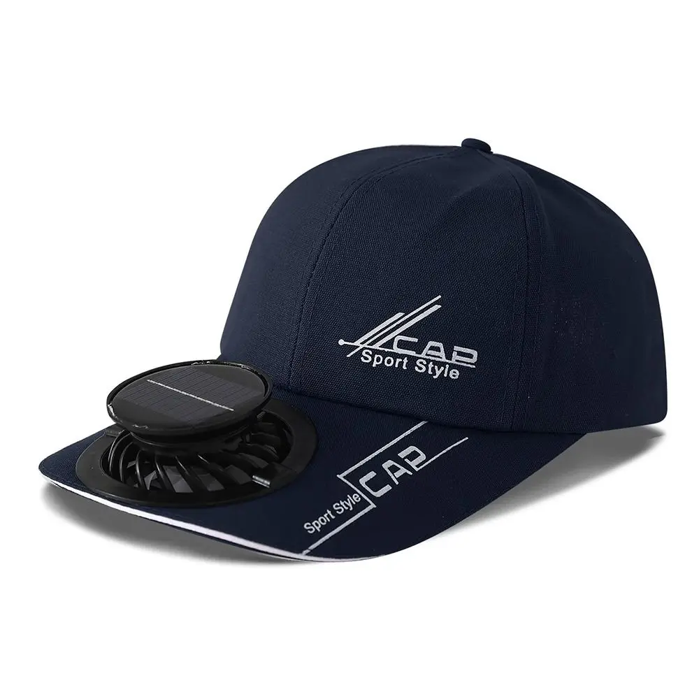 Fashion Breathable Solar Fan Hat Built-in Fan​​ Sunshade Baseball Cap Rechargeable Sun Protection Men Sun Hat Outdoor