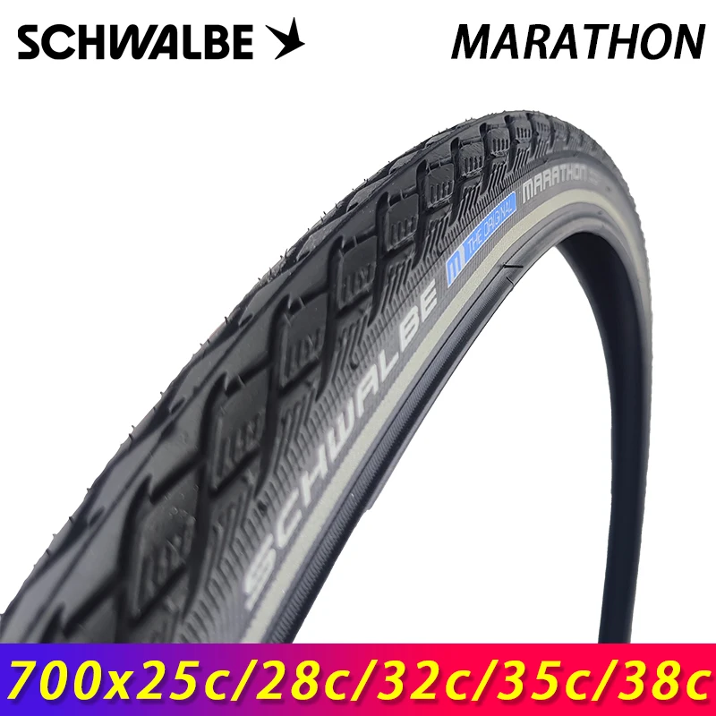 

Оригинальная Проводная шина SCHWALBE MARATHON 28 дюймов 700x2 5c/28c/32c/35c/38c для дорожного велосипеда, запчасти для горного и внедорожного велосипеда