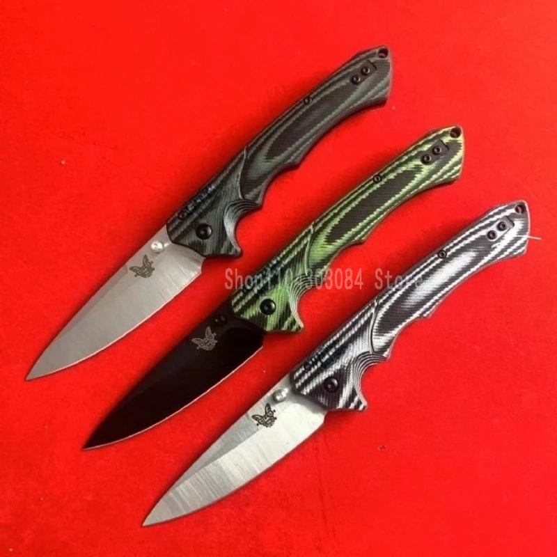 

BM 615BK-1401 Pocket Folding Knife 3.54 "EDC Carving Knife Fishing Knife Fruit Knife Window Breaker Escape Tool Men's Gift