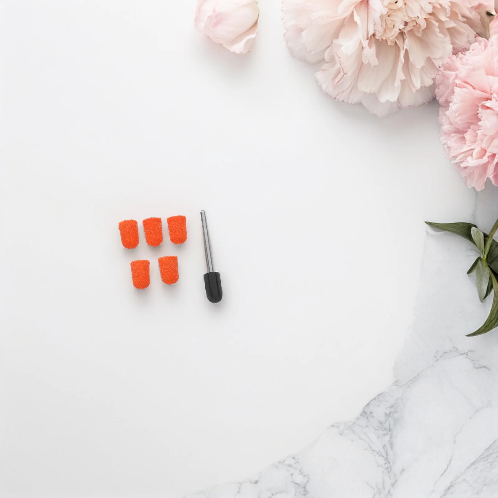 30 ensembles de capuchons de ponçage pour ongles de 7Mm, ponceuse à pieds à base de tissu, outil de meulage à grain fin, dissolvant de callosités pour les pieds, ongles professionnels