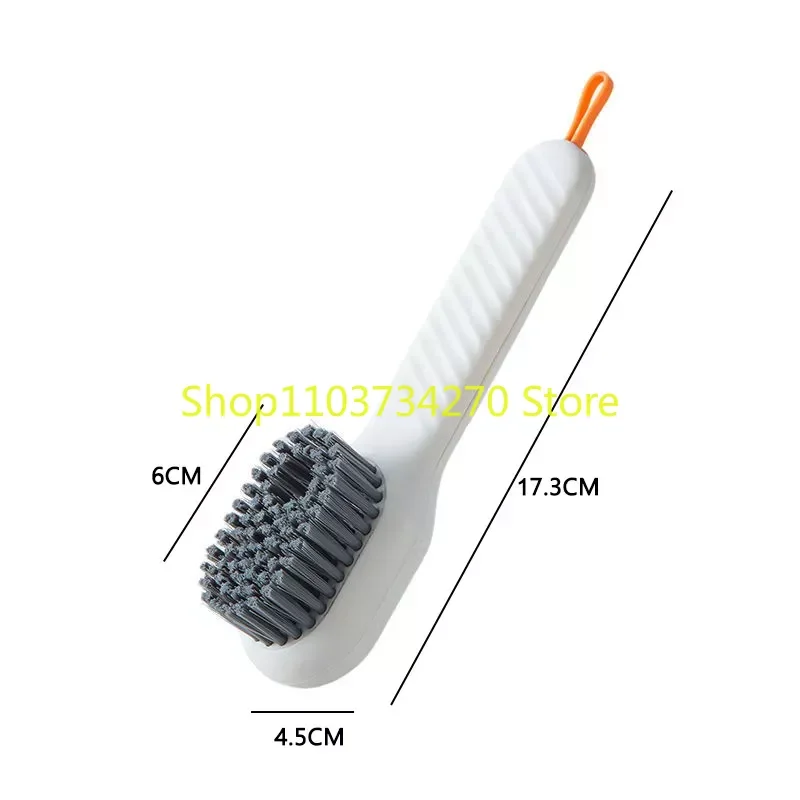 Brosse à Chaussures à Décharge existent de Liquide, Nettoyeur Multifonction à Pression, Poils Souples pour Vêtements, Outil de Livres, 1 Pièce