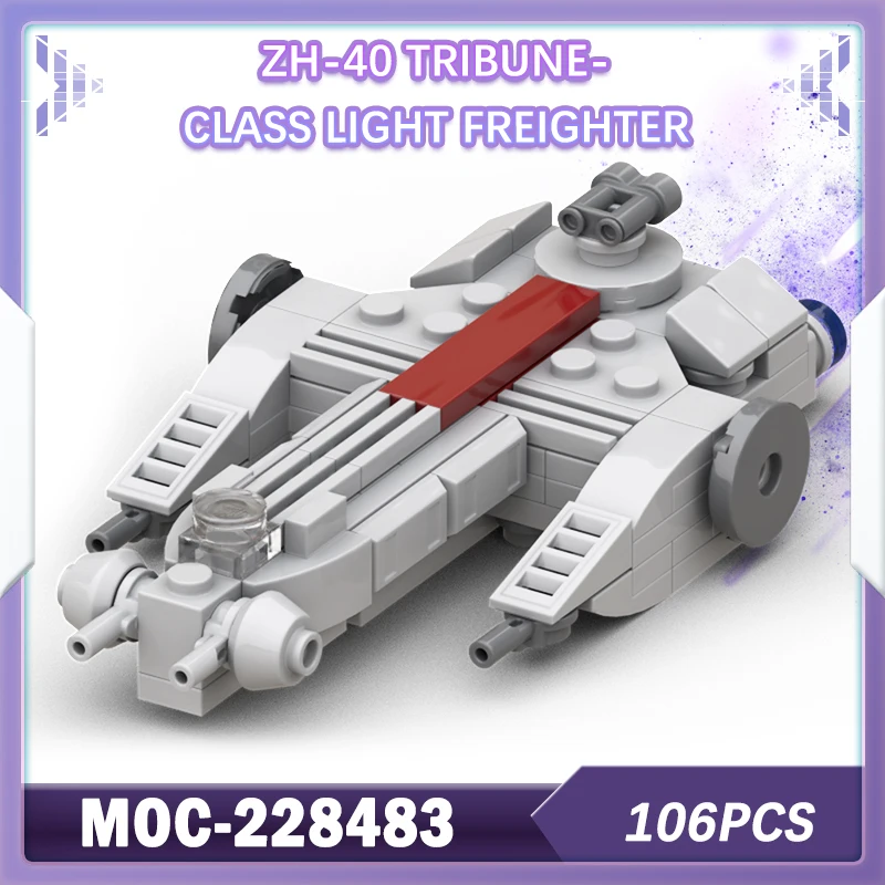 

106 шт. MOC-228483 мини-космическая война ZH-40 Tribune-класс легкий грузовик модель строительного блока кирпич миниатюрный набор «сделай сам» креативные подарки