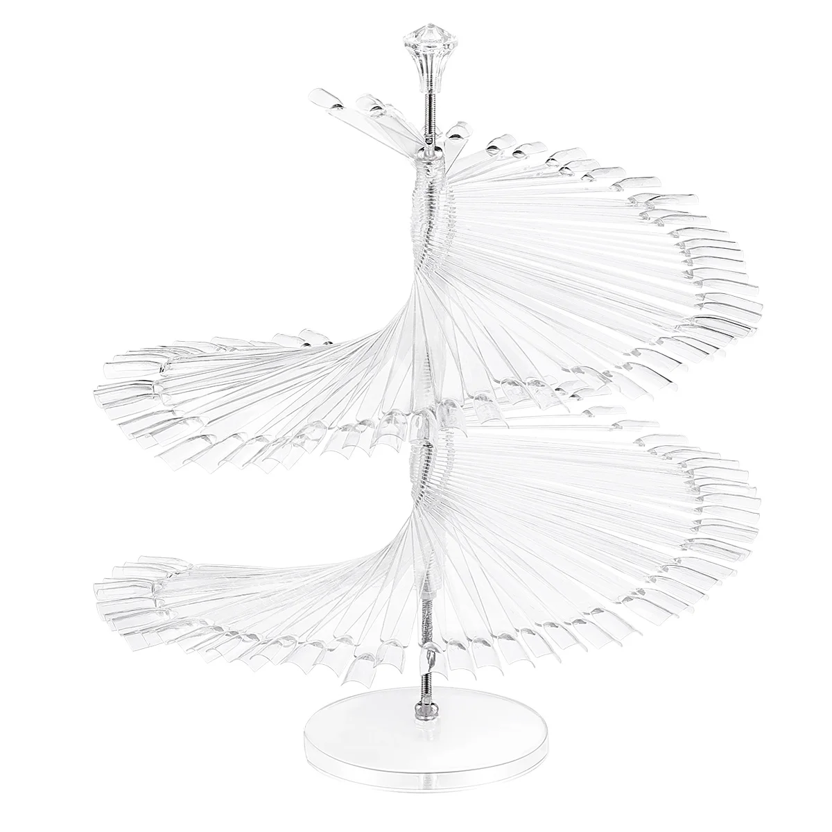 

120 Nail Art Color Chart Spiral Display Stand False Nails Practice Tool Nail Polish Gel Organizer Salon Display