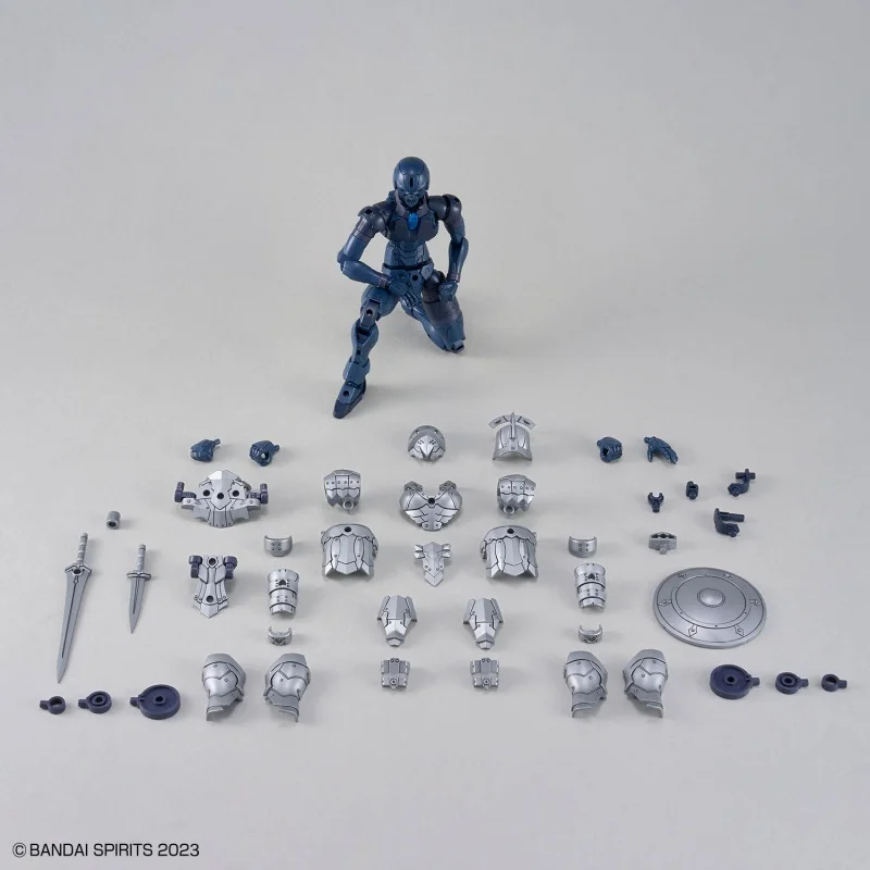 In Stock Bandai 30mf Rosan Swordsman Assembly Model Kit Action Figure With Shield And Sword Anime Fans Collectors Hobbyists
