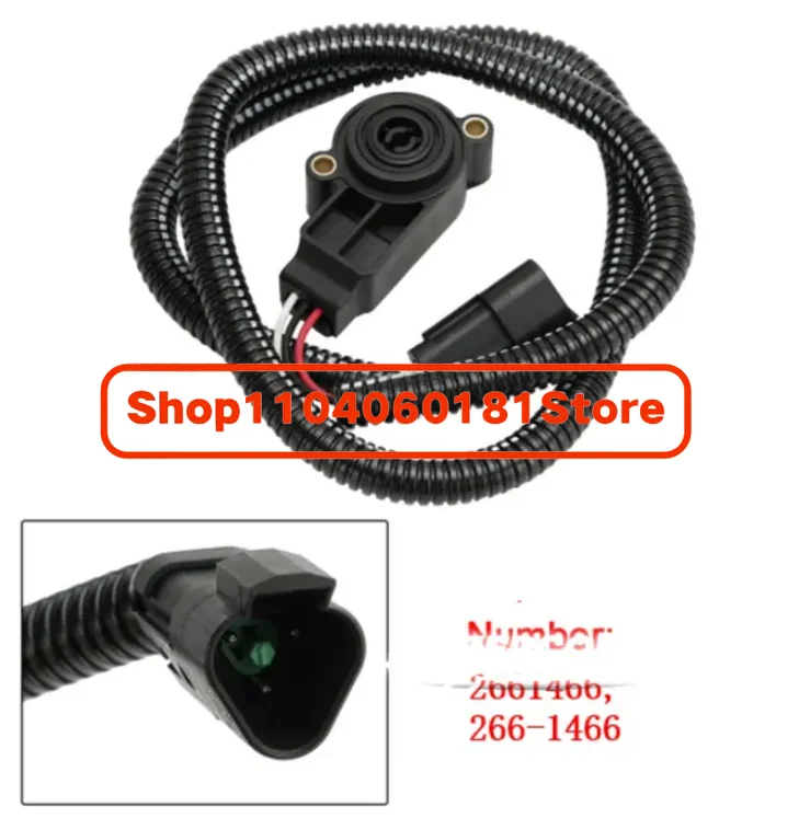 

176-1602 TPS Throttle Position Sensor 266-1466 with Triangle Plug for C-A-T Engine C7 C10 C12 C13 3406E