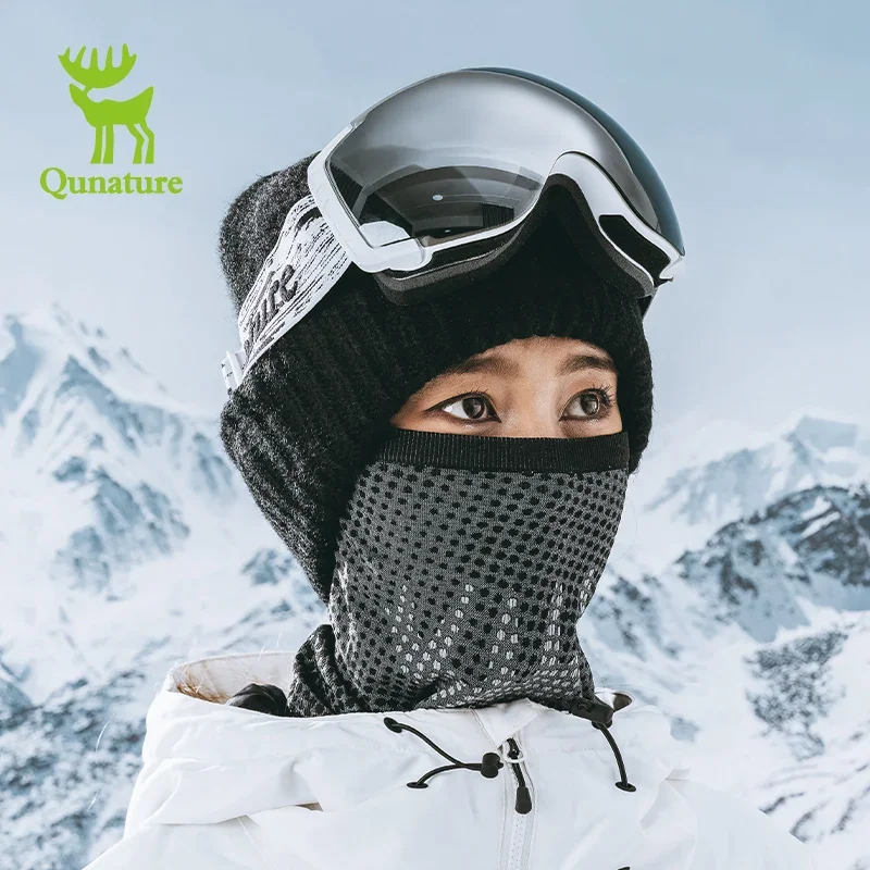 Qunature esquí snowboard mascarilla Bandana térmica mantener caliente cuello polaina transpirable deportes de invierno senderismo patinaje bufanda de esquí