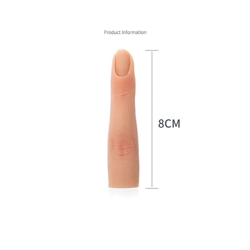 Silicone Training Finger Artificial Finger Nail Training Practice  for Nail Salon
