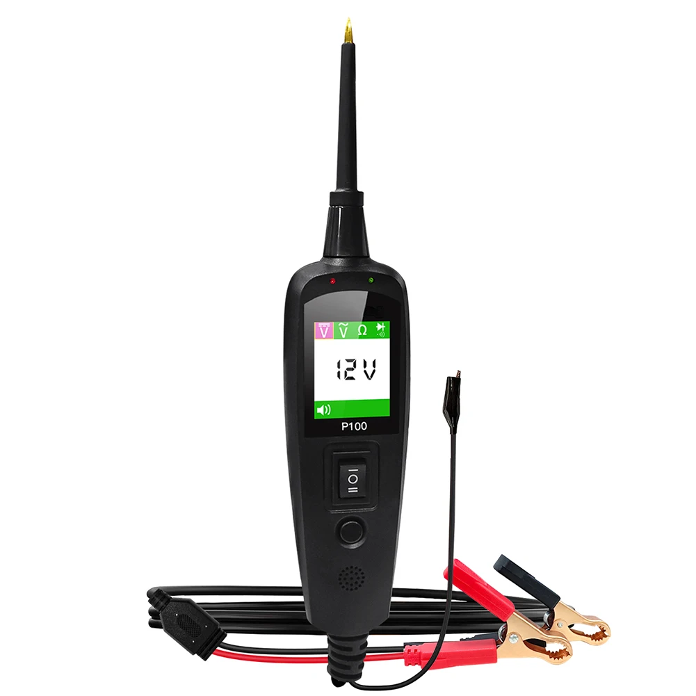 Power Detection Tool for Automotive Circuits Determine DC/AC Voltage Multi Languages Support Bad Ground Contacts Detection