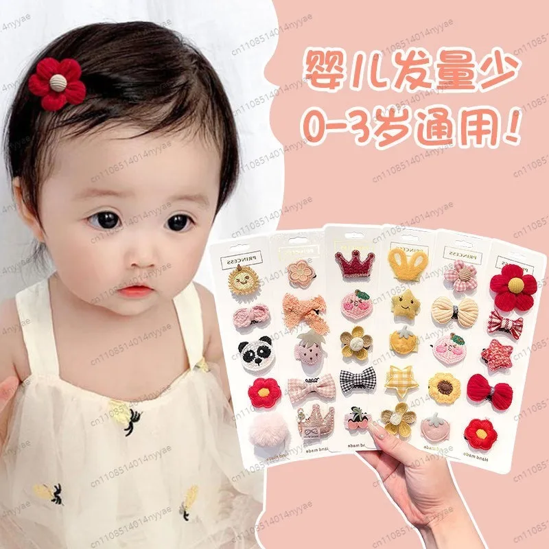 Cute Baby Girl Hair Clip Set, Soft Tear-Free Infant Barrettes for Newborns & Toddlers - Safe & Adorable