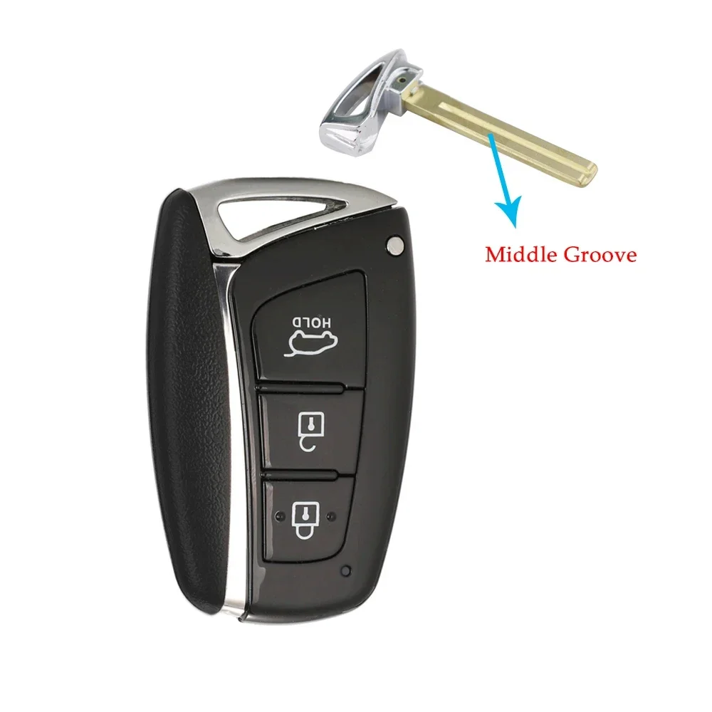 Chave remota inteligente de carro com 3 botões, para hyundai santa fe ix45 genesis azera 2012 2013 2014 2015 2016 2017 433mhz id46 chip 95440 2w500