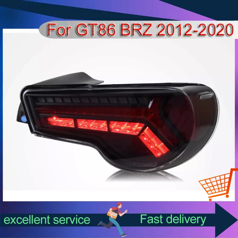 Automobile Tail Lamps For Toyota GT 86/BRZ Modified Upgrade Taillight With LED Brake Reversing Turn Signal Light Car Accessories